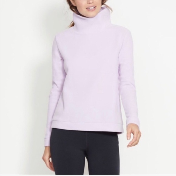 Tuckernuck DUDLEY STEPHENS Greenpoint Turtleneck Lavender TERRY FLEECE Sz S - Picture 1 of 12
